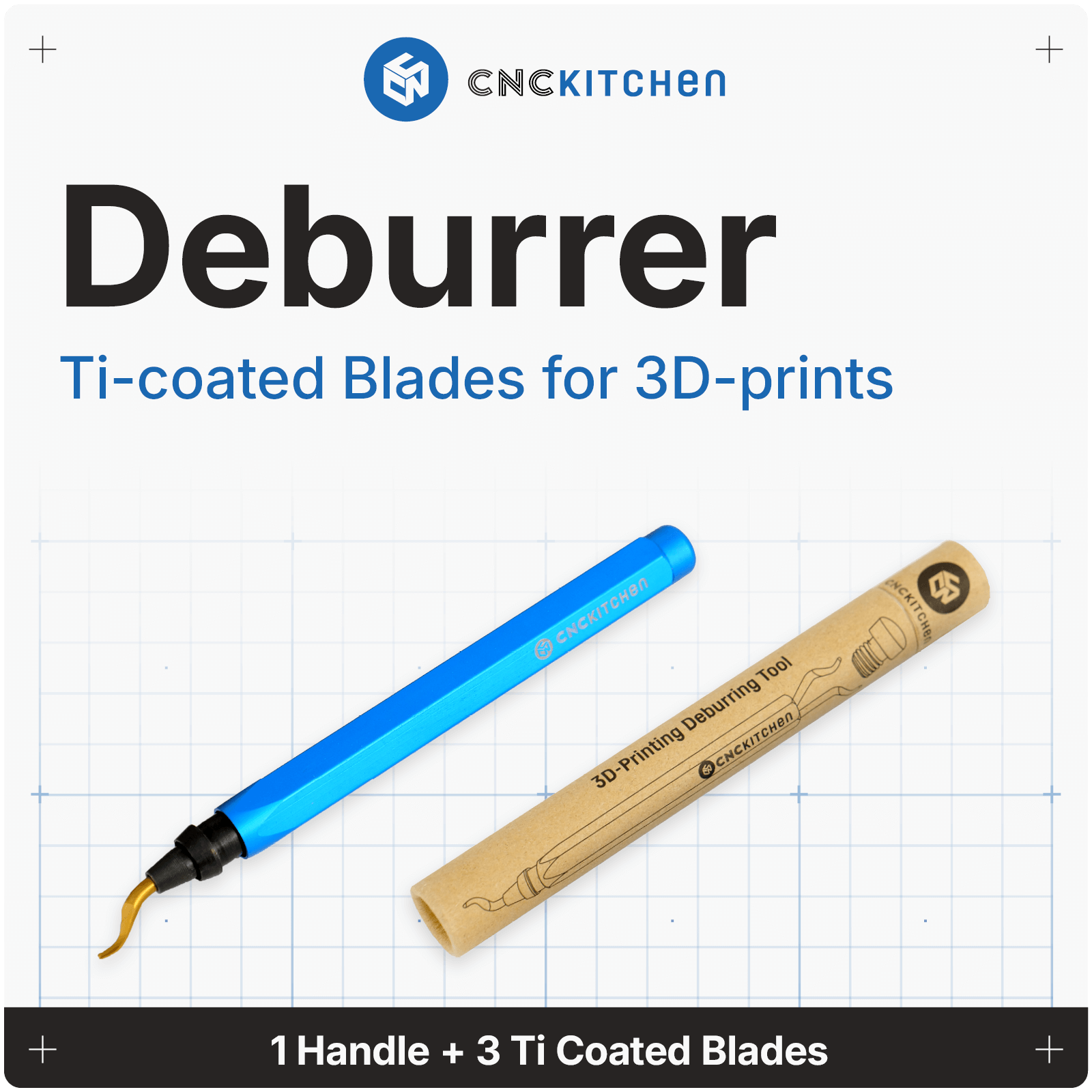 CNC Kitchen Deburrer afgrater med titaniumbelagte blade